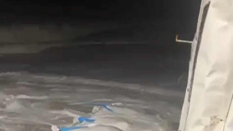 Forte mareggiata a Porto Recanati, allagate alcune strutture